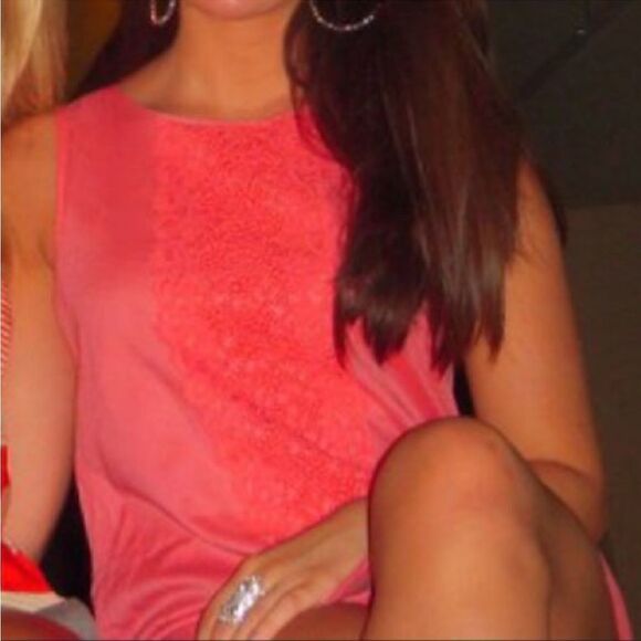 J. Crew Pink Coral Garden Lace Sleeveless
Shift Dress - Picture 5 of 16